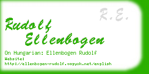 rudolf ellenbogen business card